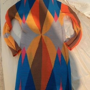 Multi color dress worn once fir few hours